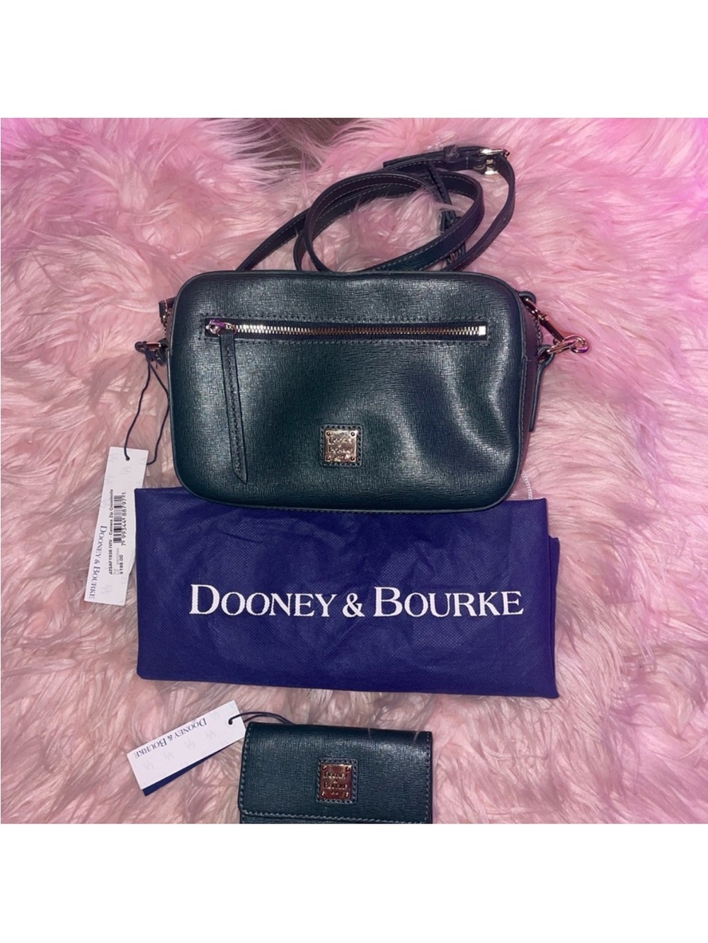 Dooney & Bourke Dark Ivy Camera Bag & Wallet Set